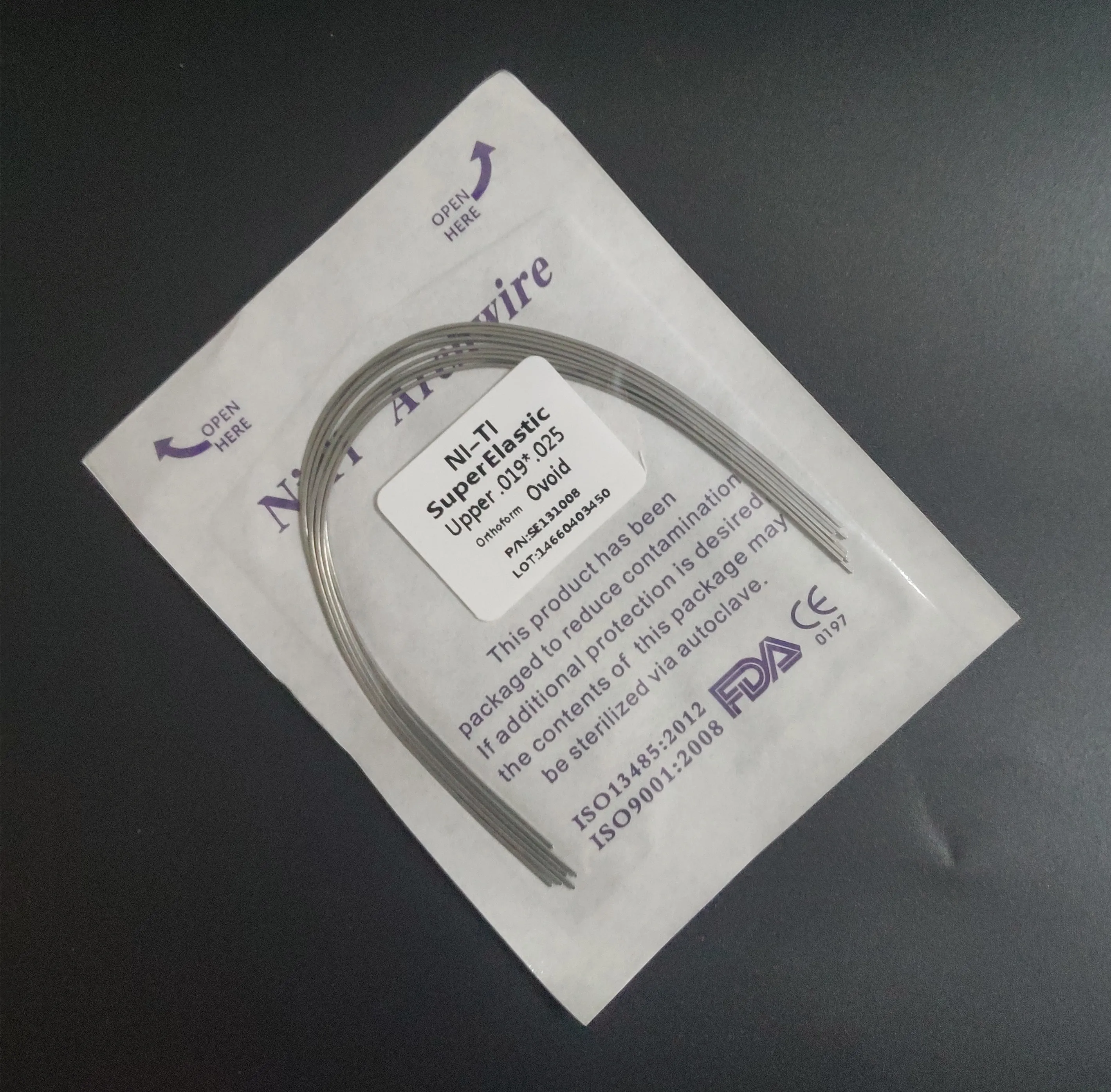 

10 Packs Niti Rectangular Arch Wire 100 Pieces Dental Product Orthodontics Super Elastic Ovoid Form