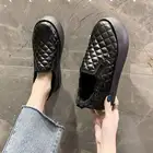 Зимние сапоги 2021 г. Женские короткие зимние теплые и вельветовые водонепроницаемые Нескользящие универсальные хлопковые туфли модная обувь