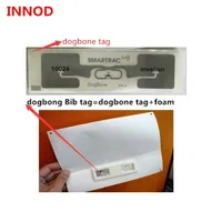 5-20M passive smart Dogbone rfid label uhf chip impinj monza r6 long rang apply in rfid race timing system