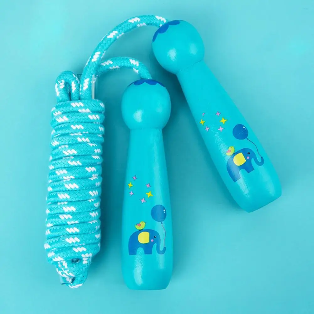 

Fashionable Cartoon Illustrations Soft Kids Exercise Jump Rope for Novice Workout Jump Rope Skipping Rope