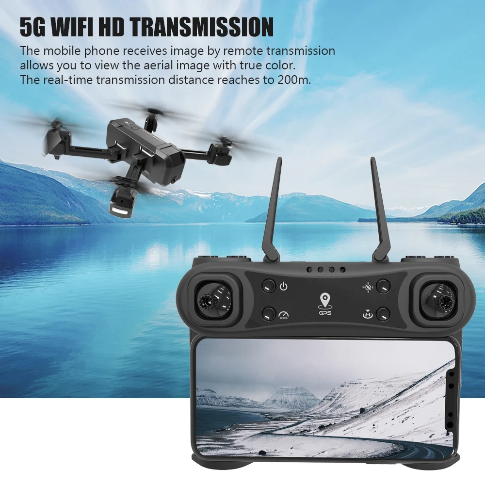4K камера KF607 Радиоуправляемый Дрон с камерой 2 4G Wi-Fi GPS точка полета представляющая