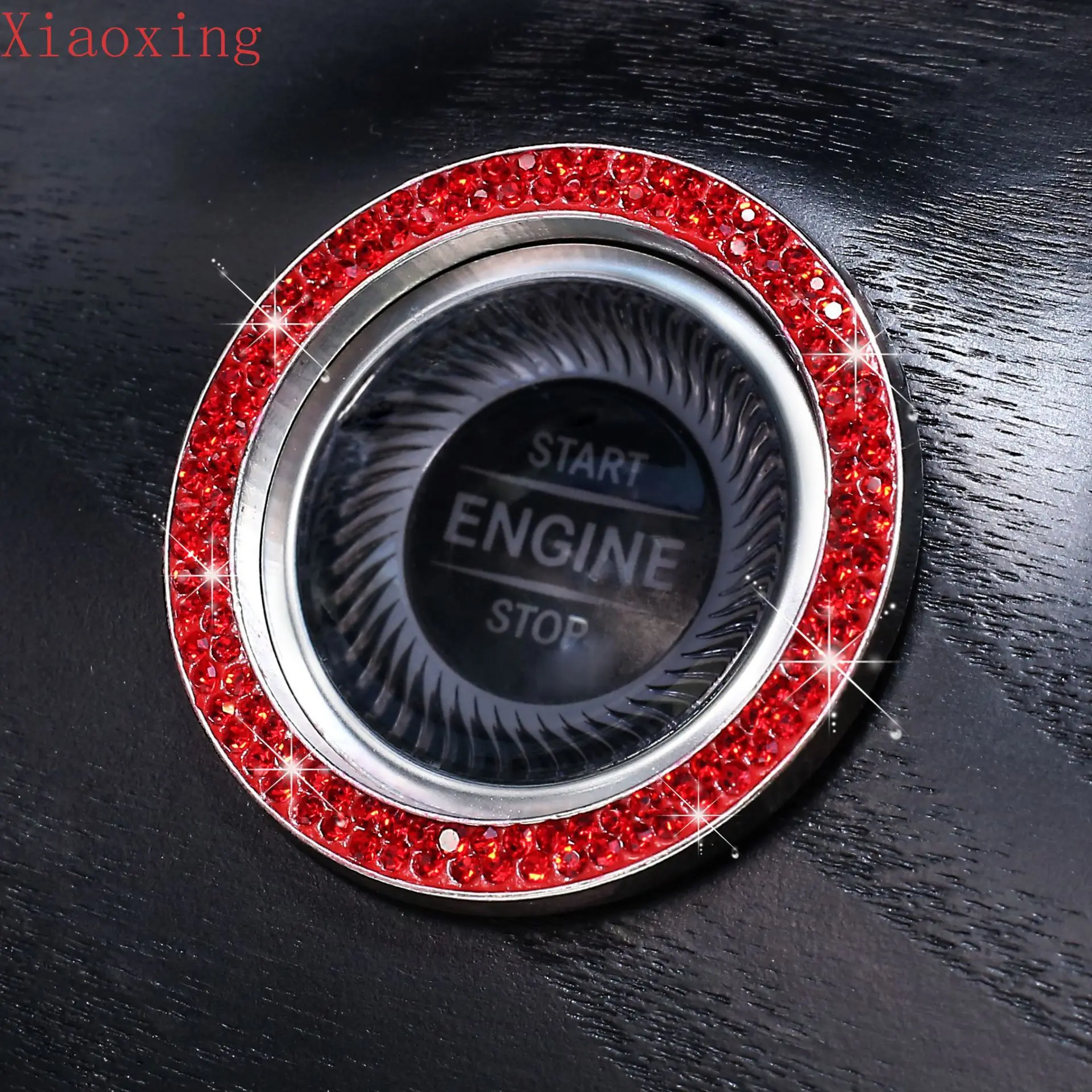 Стразы с кристаллами 1 шт. искусственное кольцо кнопка запуска и остановки