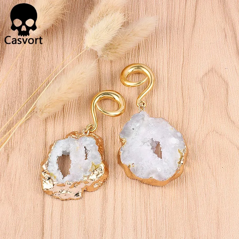 Casvort 2 шт. новые нестандартные ранцы для ушей Висячие туннели из нержавеющей стали