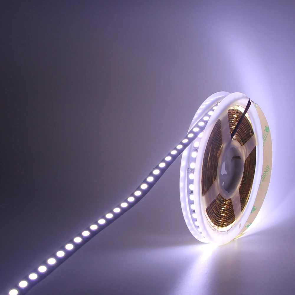 Обновленная версия SMD 5054 Светодиодные ленты задние габаритные огни 12В 5 м 600 светодиодный High Lumen черный PCB светодиодный Диод Светодиодная лента лучше, чем 5050 5630