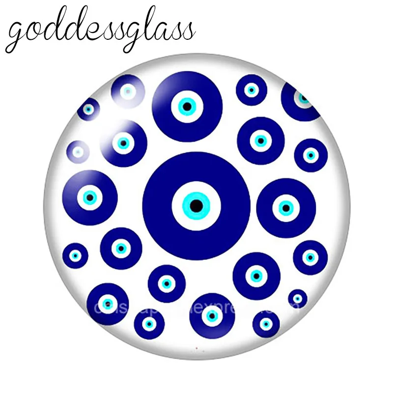 Счастливый турецкий греческий синий сглаза 10 шт. 12 мм/18 мм/20 мм/25 мм/30 мм круглый
