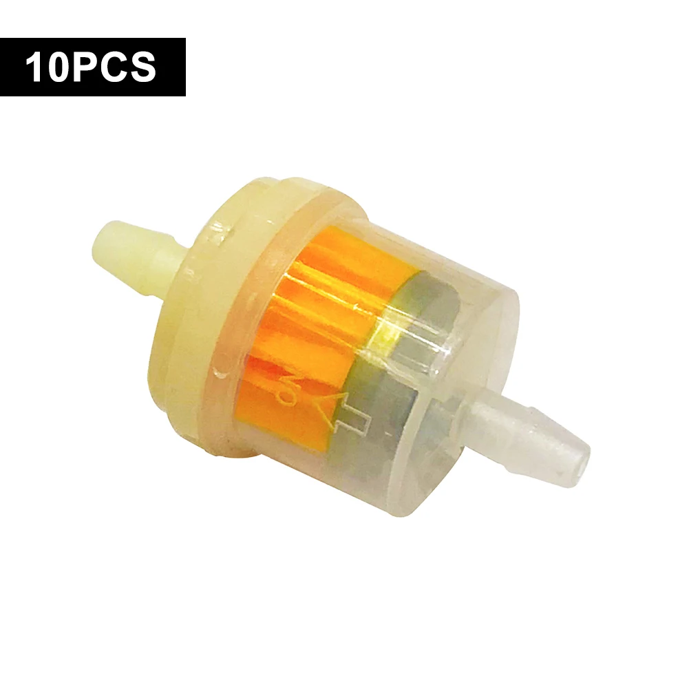 

New 10Pcs Motorcycle Petrol Gas Fuel Gasoline Oil Filter for Scooter Motorcycle Moped Gas Scooter Dirt Bike ATV Oil Fuel Filter