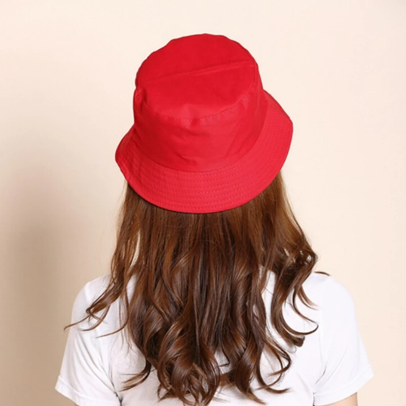 

Korean Candy Color Fisherman Hat For Women Men DIY Portable Folding Hat Spring Summer Fashion Outdoor Sunshade Hat