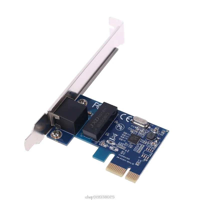 

RTL8111F Chipset PCIe Gigabit PCI Express Card 10/100/1000Mbps RJ45 Lan Ethernet Adapter for Desktop Mar17 21 Dropship