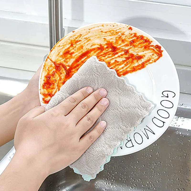 

20/30PC Rag Cleaning Cloth For Washing Dishs Kitchen Supplies Kitchen Double Side Absorbent Dishcloth Special Soft Kitchen Tool