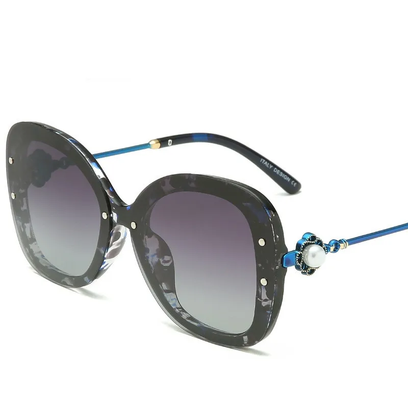 Роскошные поляризационные солнцезащитные очки для женщин Ретро стиль фирменный