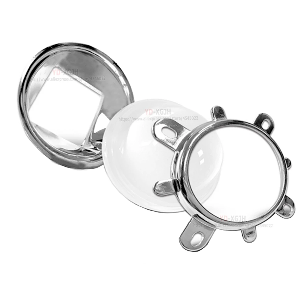 Светодиодный объектив из оптического стекла 44 мм + рефлекторный коллиматор