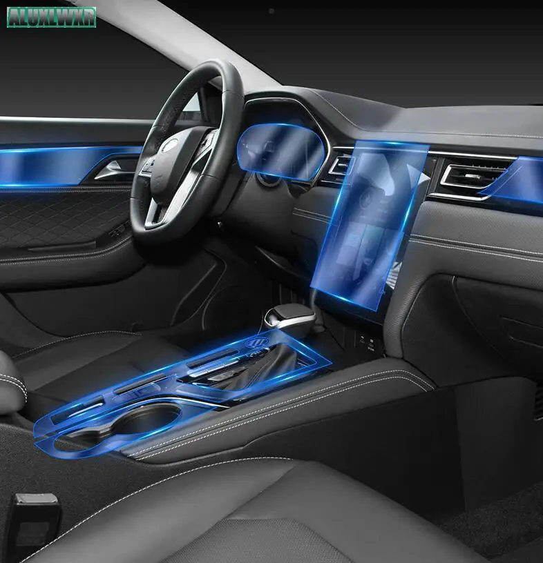 TPU Защитная пленка для приборной панели салона автомобиля прозрачная JAC J7 2020 2021 2022