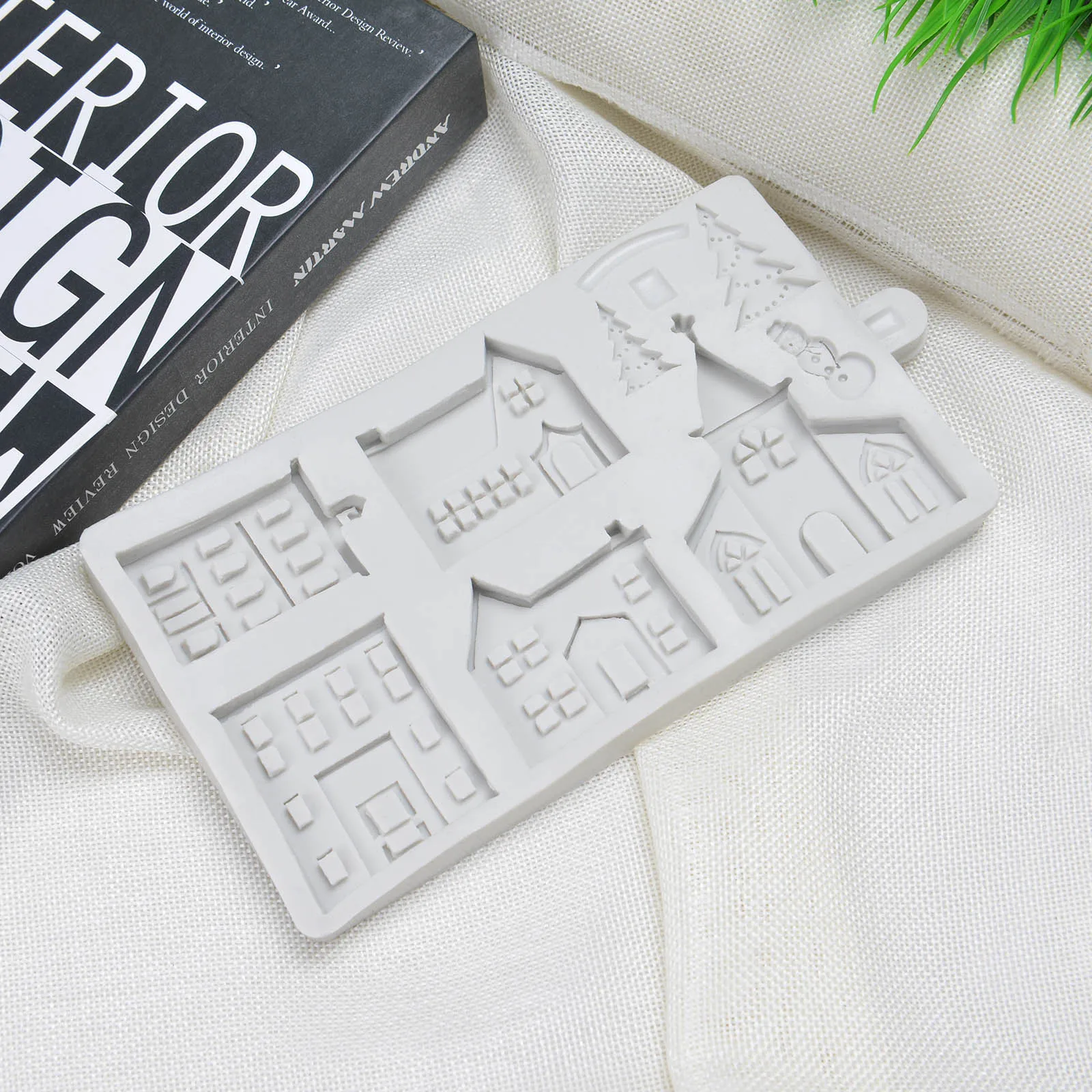 DIY силиконовая форма для выпечки рождественского дома шоколадного торта печенья