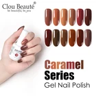 Clou Beaute Гель-лак серии карамель УФ светодиодный лак для ногтей маникюр лаки для ногтей чистый цвет стойкий Гибридный гель для ногтей