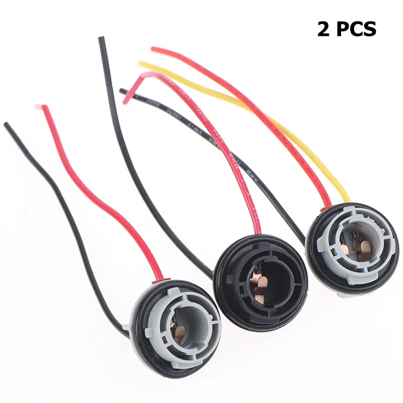 

2 шт./лот 1156 1157 патрон лампы BAY15D патрон лампы P21/5 Вт адаптер базовый разъем для стоп-сигнала пластиковые автомобильные аксессуары