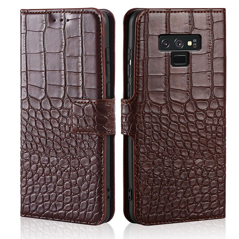 

Чехол для Samsung Galaxy Note 9, чехол с крокодиловой текстурой, кожаный чехол, чехлы для телефонов Samsung Galaxy Note 9, чехол с откидной крышкой