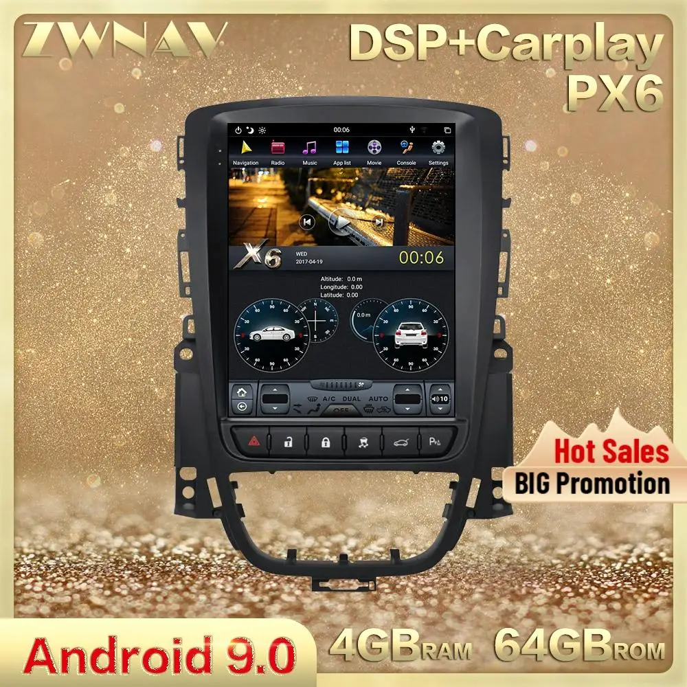 

Carplay 2 Din для Opel ASTRA J 2012 2013 2014 Android 10 экран мультимедийный плеер автомагнитола GPS навигация головное устройство авто стерео