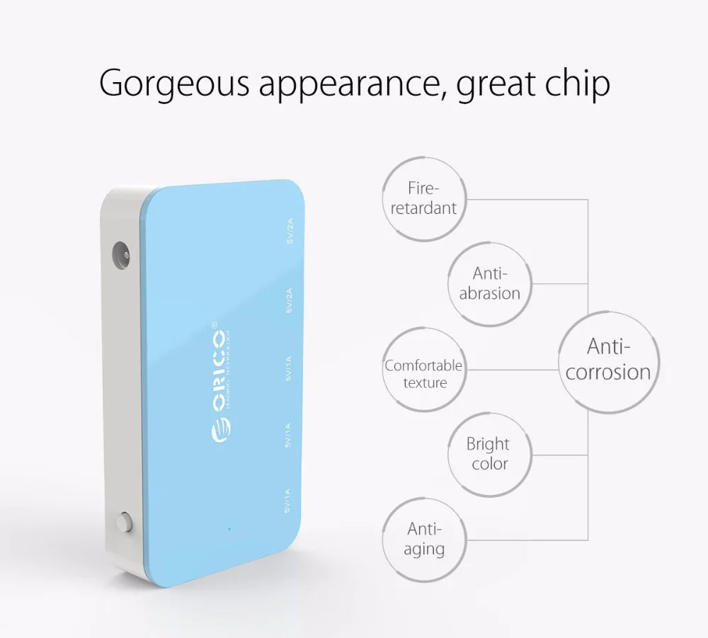 ORICO зарядное устройство для мобильного телефона 5 портов USB настольное зарядное устройство универсальное умное зарядное устройство для Xiaomiwei huawei samsung