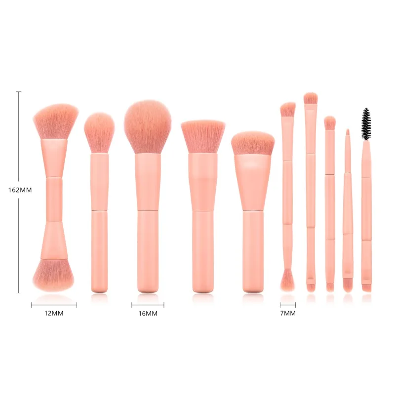 

1/10pcs Loose Powder Foundation Brush Eyeshadow Eyebrow Blush Brush Set Makeup Brush Kit