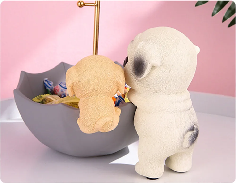 

Law Bucket Decoratio Ornaments Animal Key Storage Tray with Hooks Home Coffee Table Jewelry Hanging Display Stand Shelf Crafts