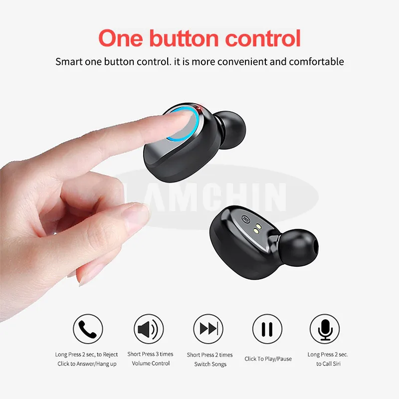 Фото TWS-стереонаушники с поддержкой Bluetooth 5 0 и светодиодным дисплеем Электроника TWS-стереонаушники с поддержкой Bluetooth 5 0 и светодиодным дисплеем Электроника
