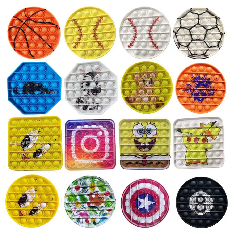 

Pop It Fidget Toys Fspotify Premium Spongebobs Go Popsit Popping Game Bubble Antistress Reliver Stress Child Adult Desk