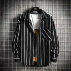 Мужская классическая Базовая рубашка в полоску, формальная деловая Классическая рубашка с одним накладным карманом и длинными рукавами, Осень-зима 2019