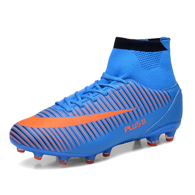 

Men Soccer Shoes Teenager Breathable Football Boots Professional Playing Field TF/FG Cleats Adult Kids Sneakers Size 35-46
