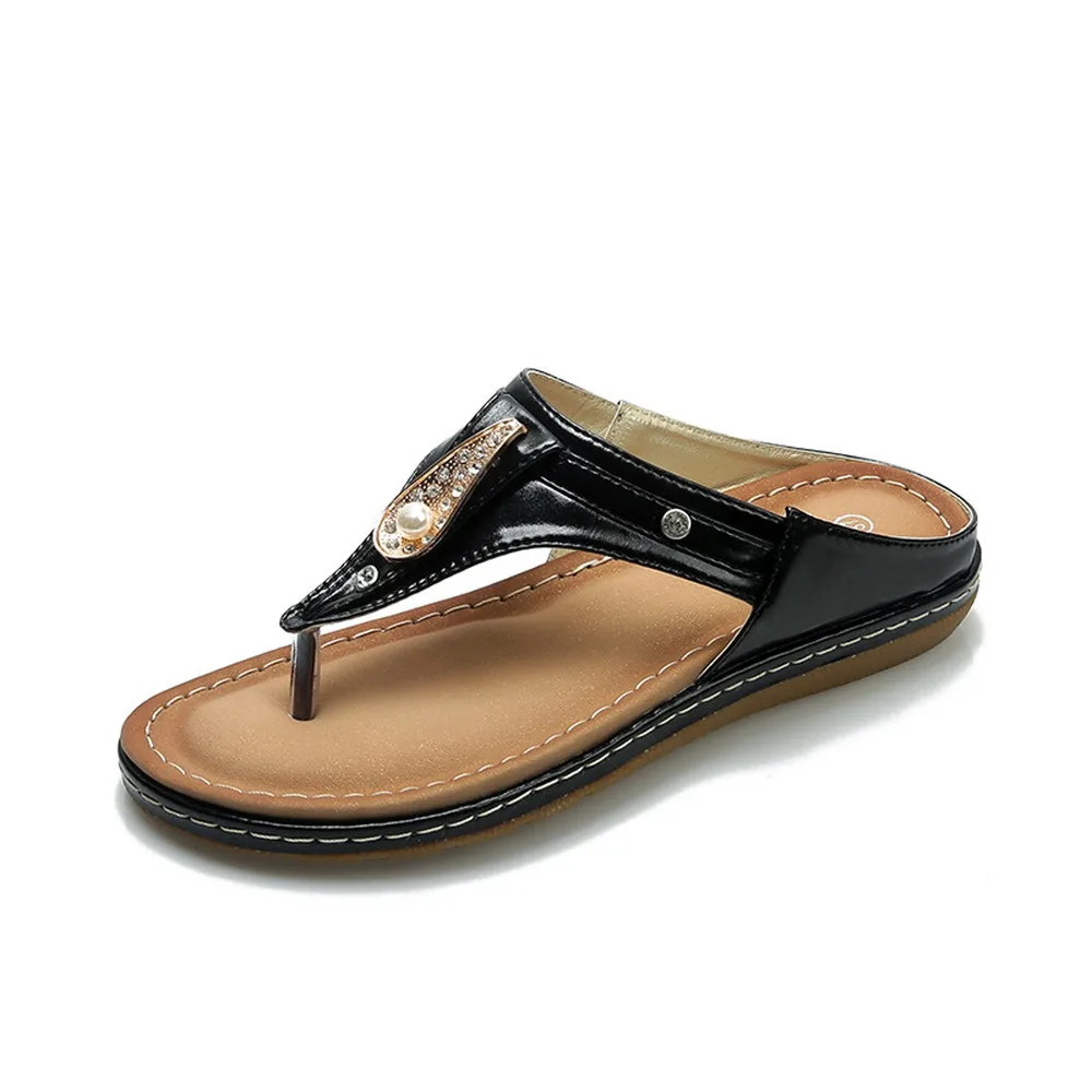 2019 сандалии больших размеров модные с гладкой поверхностью пляжные сандали для