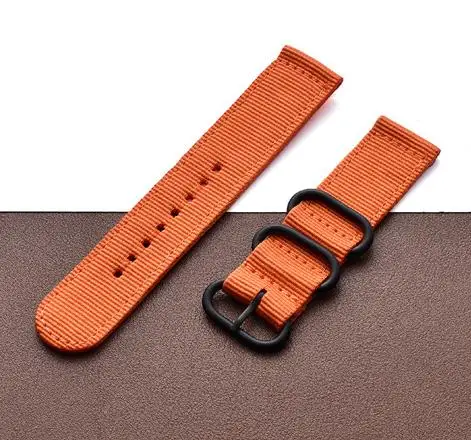 Orange Gear S3 классический Frontier ремешок для часов 20 22 мм нейлоновый ремешок для samsung Galaxy active 2 40 мм 44 мм Смарт-часы 46 мм 42 мм S2 браслет - Цвет ремешка: Orange