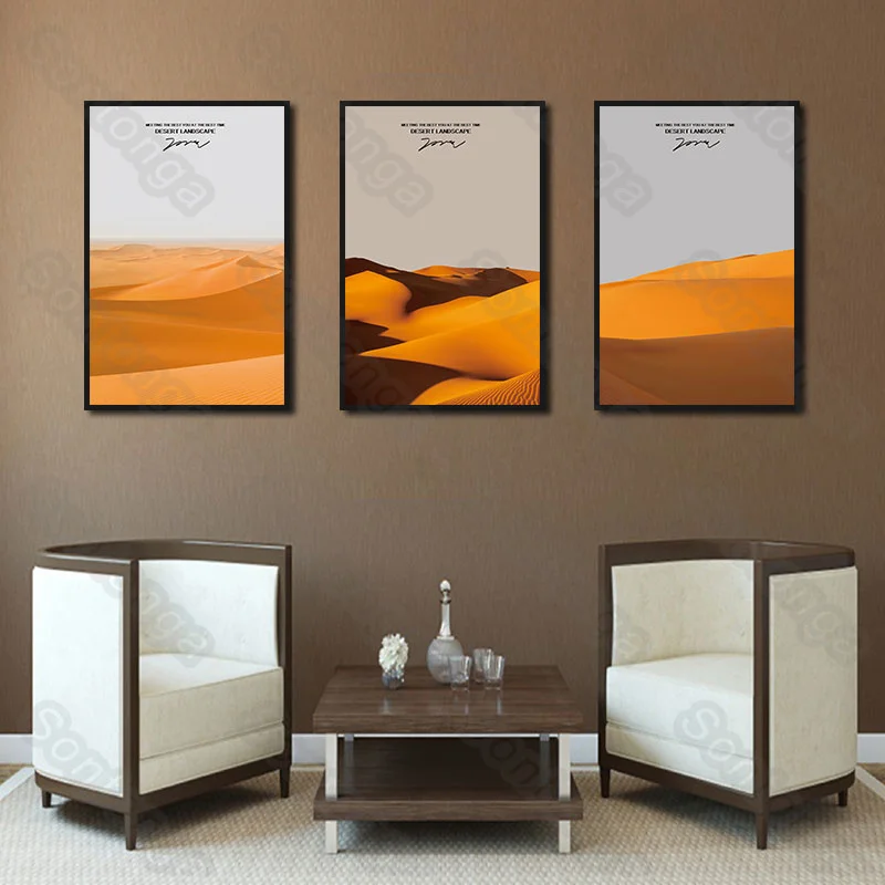 

Dune Sand Art Canvas Art Poster Sofa Background Simple Bedroom Bedside Oil Painting Creative Modern Living Room Decorative