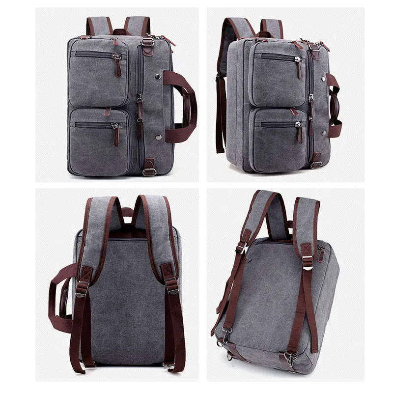 WOBAG Мужская модная дорожная сумка через плечо сумка Холщовая Сумка большой портфель большая Повседневная Деловая мужская сумка для ноутбука