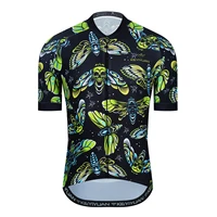 keyiyuan 2021 professional men summer short sleeved cycling jersey reflective zipper back pocket maglia ciclismo maillots