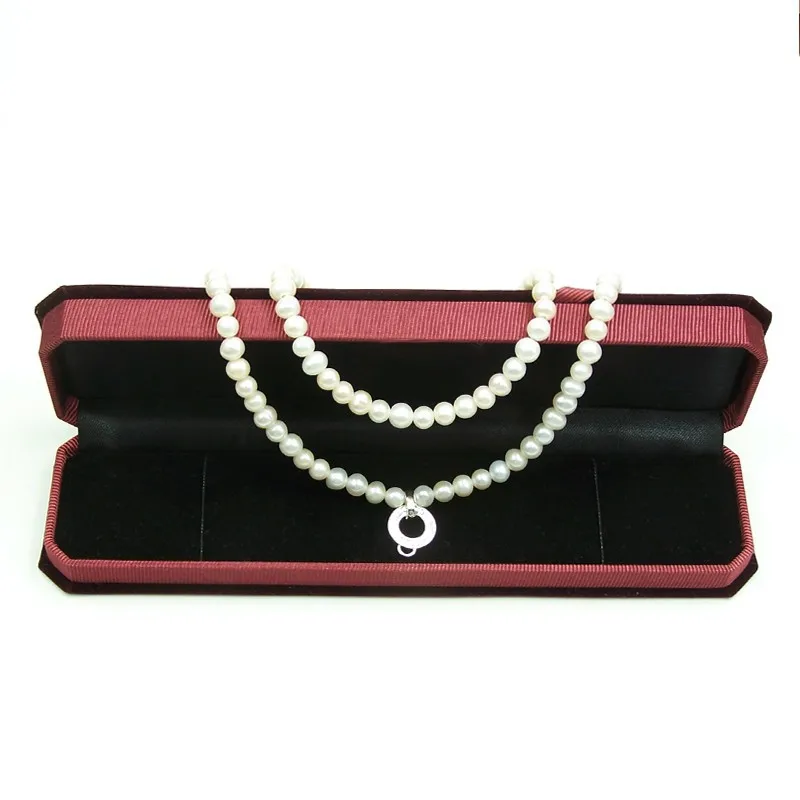 6 мм Ожерелье из пресноводного жемчуга с бусинами для женщин и мужчин