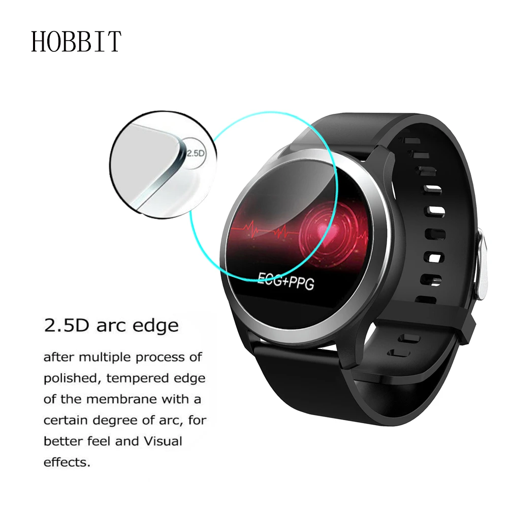 2 шт. 2.5D прозрачное закаленное стекло для LEMFO ECG PPG смарт часов IP68 Защита экрана