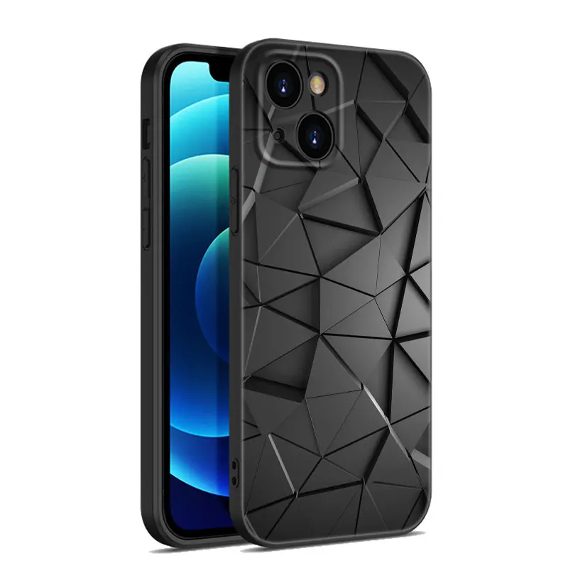Чехол для телефона с геометрическим рисунком Apple iPhone 13 12 Mini 11 Pro XS Max XR X 8 7 6S 6 Plus 5S 5 SE