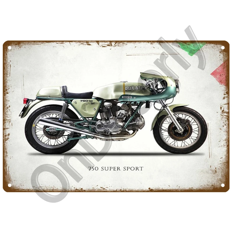 

Retro Ducati Service Cars Metal Sign Tin Sign Garage Plaque Metal Wall Decor Vintage Decor Poster Plates Man Cave Shabby Chic