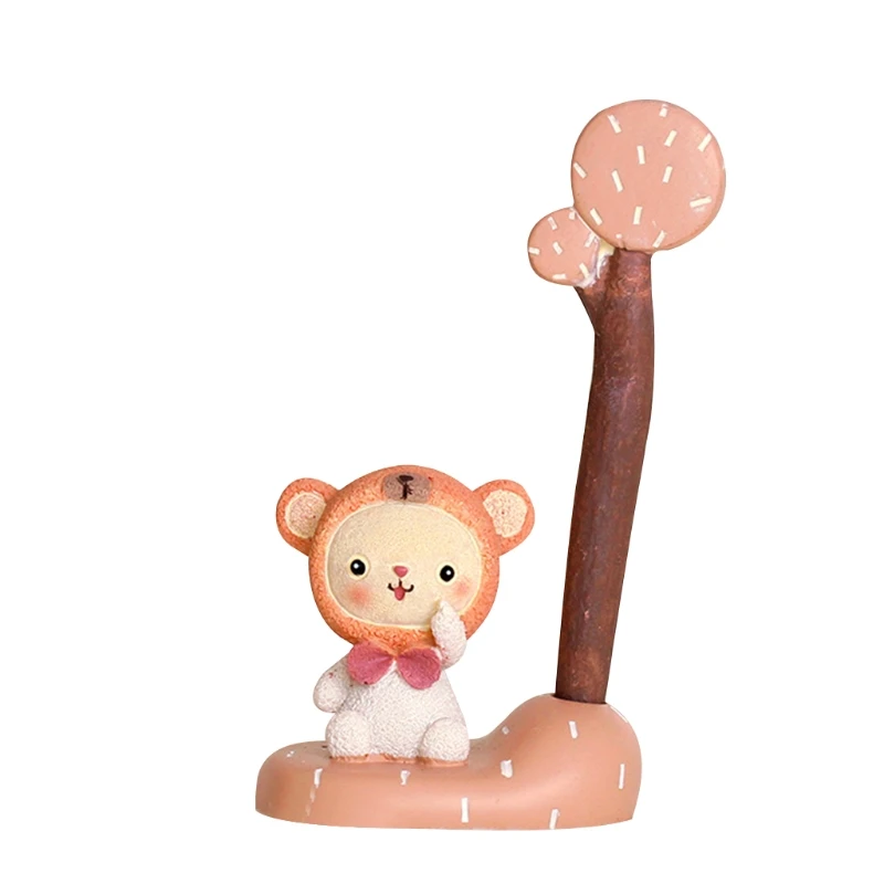 

Cute Cartoon Pen Holder Creative Resin Pencil Organizer Desktop Ornaments Decoration Stationery School Office Supplies 40JB