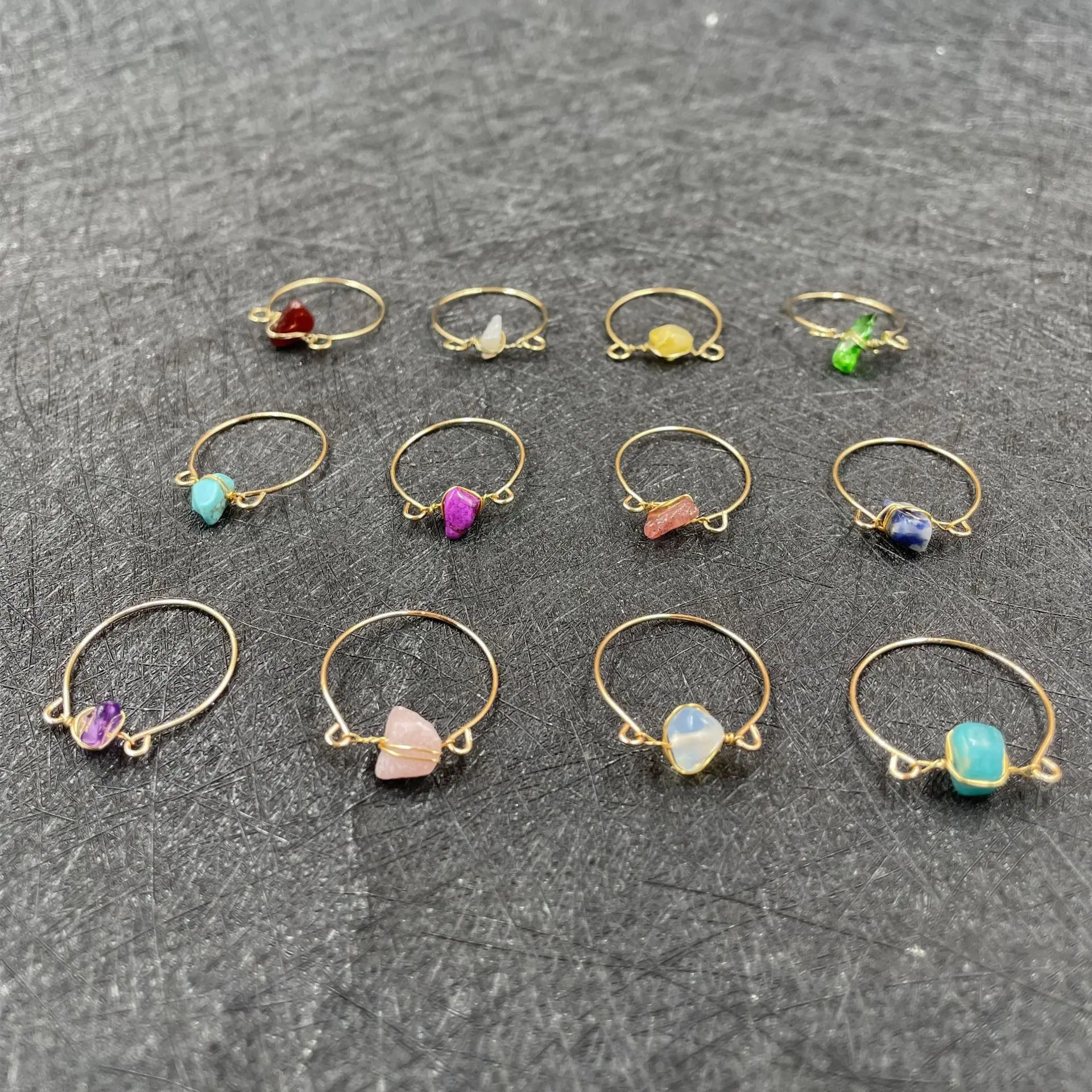 

Кольцо из меди и натурального камня для мужчин и женщин