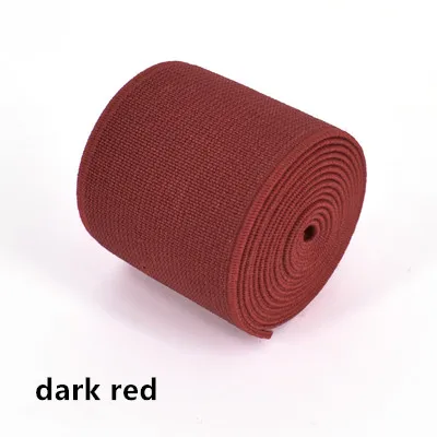 dark red 3 м/лот, ширина 4 см, высокое качество, цветная утолщенная эластичная лента, импортные Эластичные аксессуары - Color: dark red
