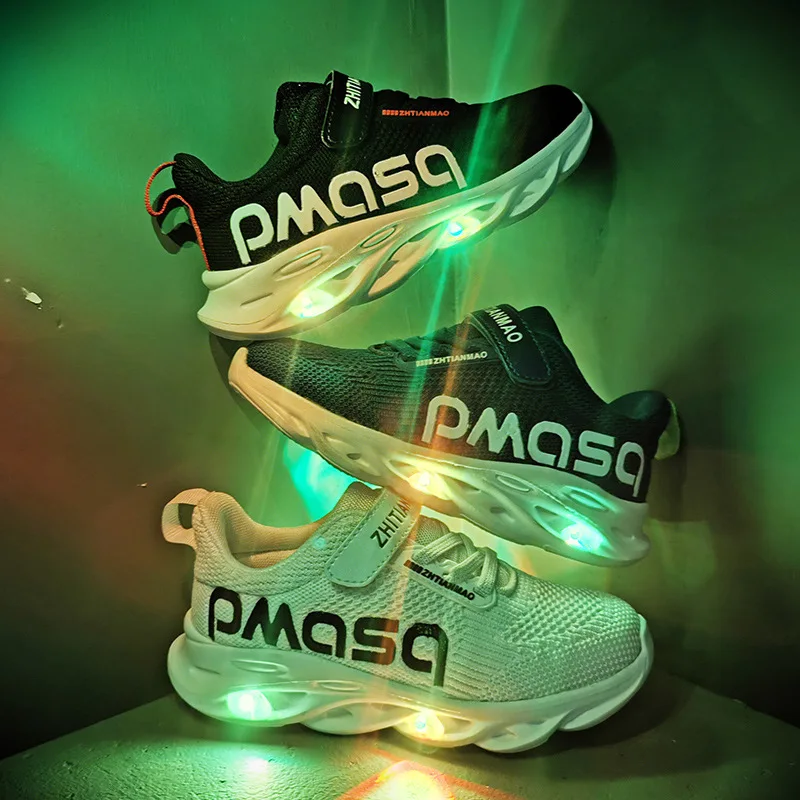 Одежда высшего качества спортивная Осенняя детская светодиодный Перезаряжаемые