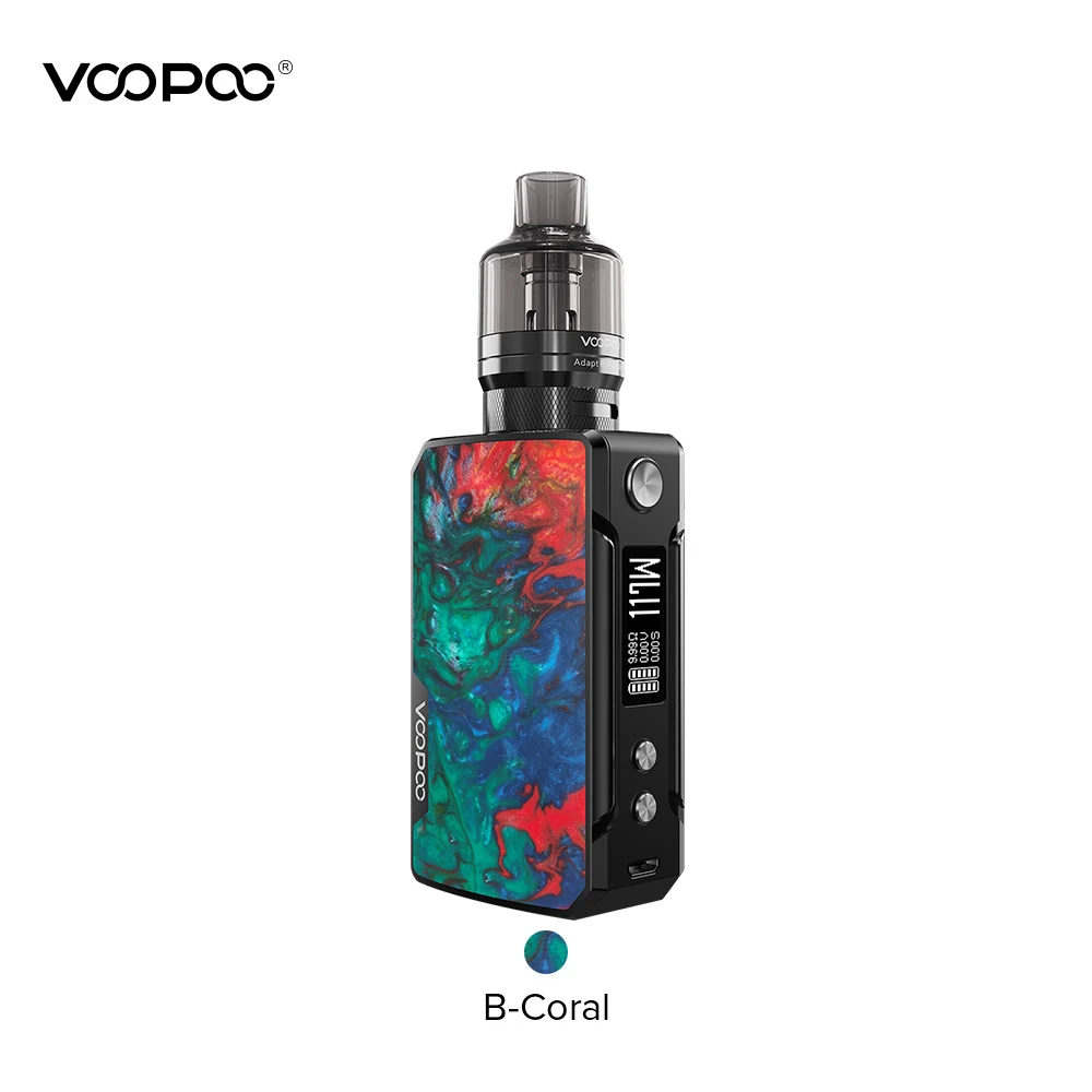 【New】 voopoo Drag Mini с PnP Kit (Refresh Edition) 4400mAh система батарейного отсека 117W выход