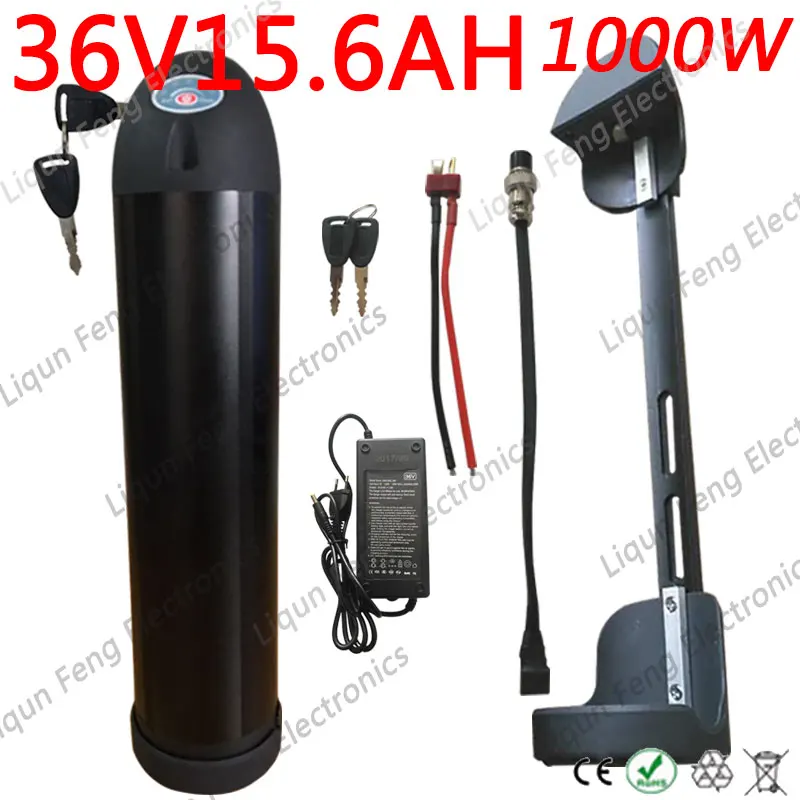 Батарея для электрического велосипеда 36В 15ач бутылка воды Ebike 18650 литий-ионная