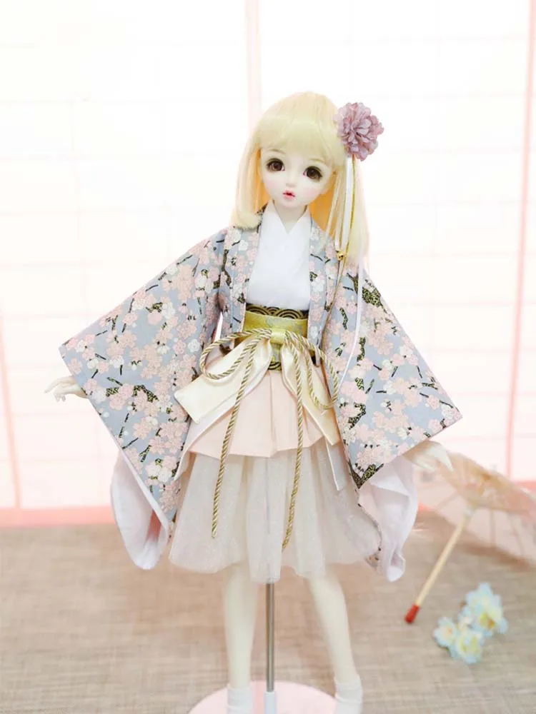 Doll clothes 1/6 1/4 1/3 BJD kimono costume bathrobe 1/6 1/4 1/3 BJD doll accessories bjd clothes Improved kimono Aestheticism