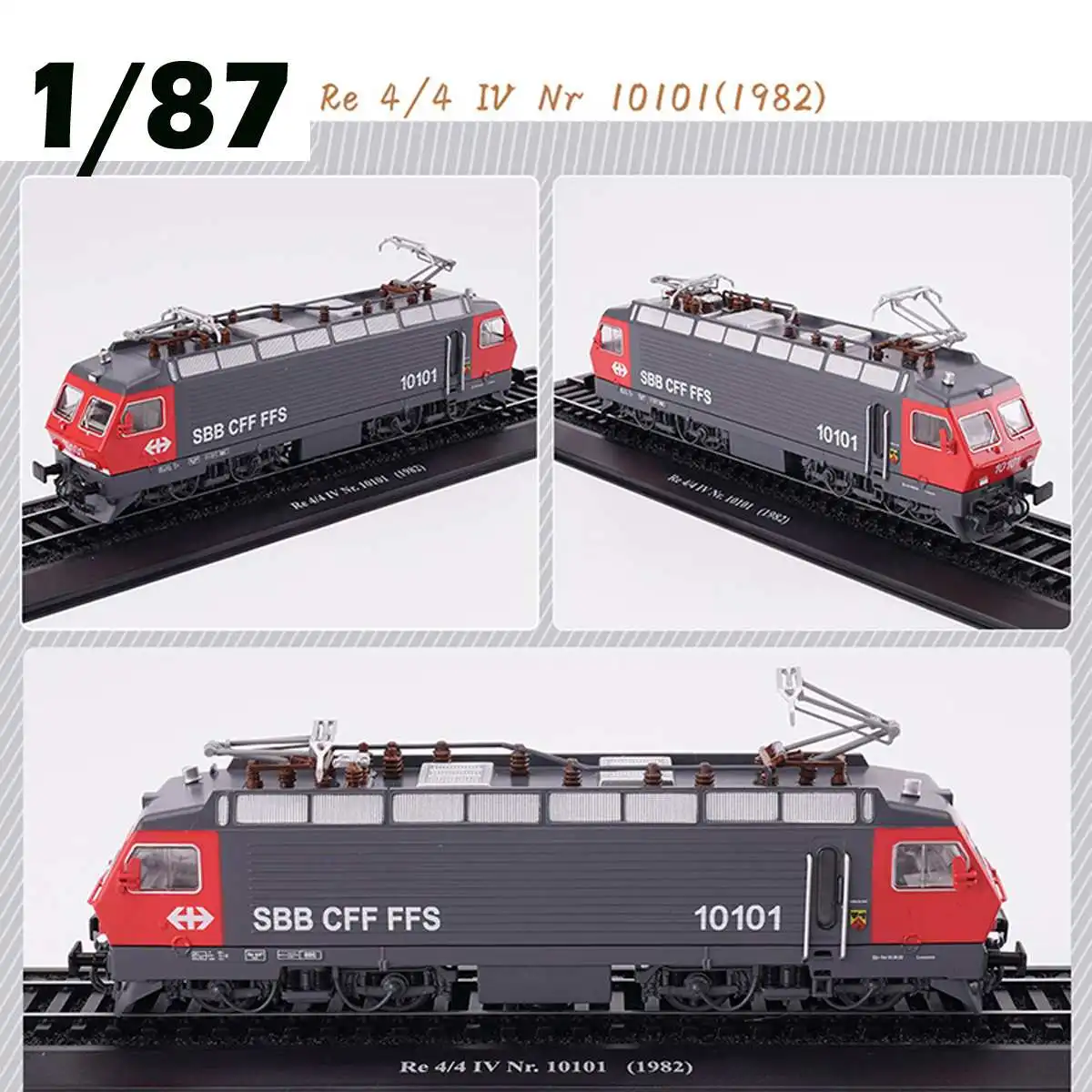 LBLA Ретро модель поезда класс Re 4/4 IV Nr 10101 1982 1: 87 паровой дизельный Паровозик
