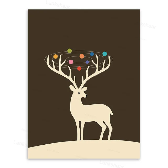 Настенная картина без рамки цирковое животное панда динозавр постер для