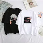 2022 женские футболки кавайная мультяшная футболка оверсайз Женская Популярная футболка с японским аниме Токийский Гуль канеки Кен графика унисекс футболки топы