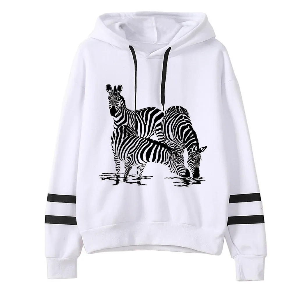 Женские Толстовки с буквенным принтом в полоску круглым воротником и длинными