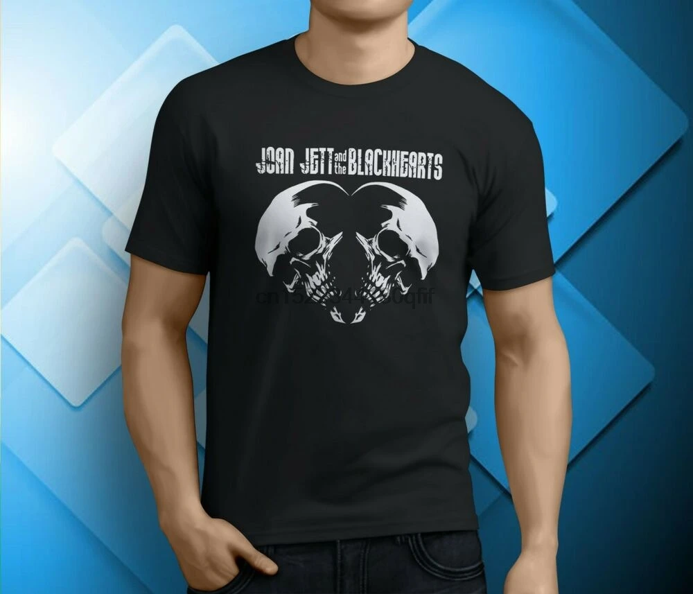 Новая популярная мужская футболка с рисунком Джоан Джетт и черные сердца рок