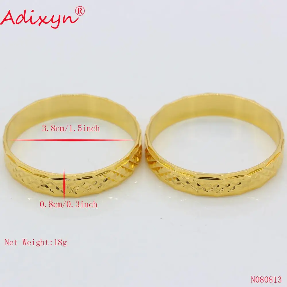 Adixyn 2 шт Exquisit узор детский браслет и браслет для мальчиков/девочек/детей, детское Ювелирное Украшение в подарок на день рождения N080813